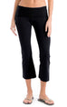 Ribbed Rolldown Flare Capri Leggings