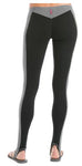 Low Rise Color Blocked Side Saddle Stirrup Leggings