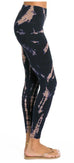 Hi Rise Ankle Leggings with Acid Spiral, Iceberg and Stormwash Tie Dyes