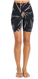 Flat Waist Bike Shorts - Tie Dye