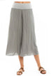 Flat Waist Boho Capri Pant