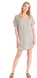 Satin Inset V Neck Tunic/Dress