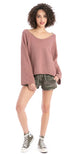 Long Sleeve Raglan Sherpa Sweatshirt