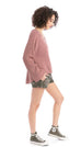 Long Sleeve Raglan Sherpa Sweatshirt