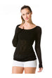 Long Sleeve Ruched T - Pranachic