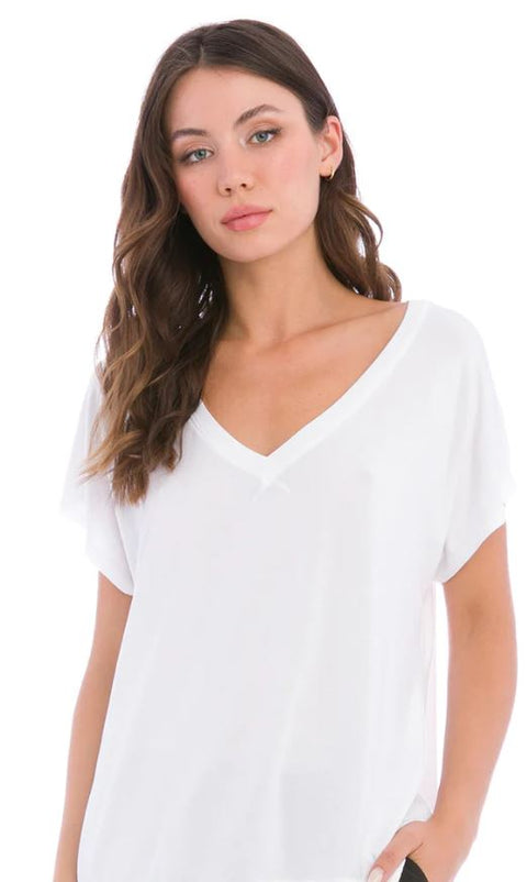 Slouchy V Neck T