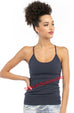 Empire Cut-out Tank with Bra