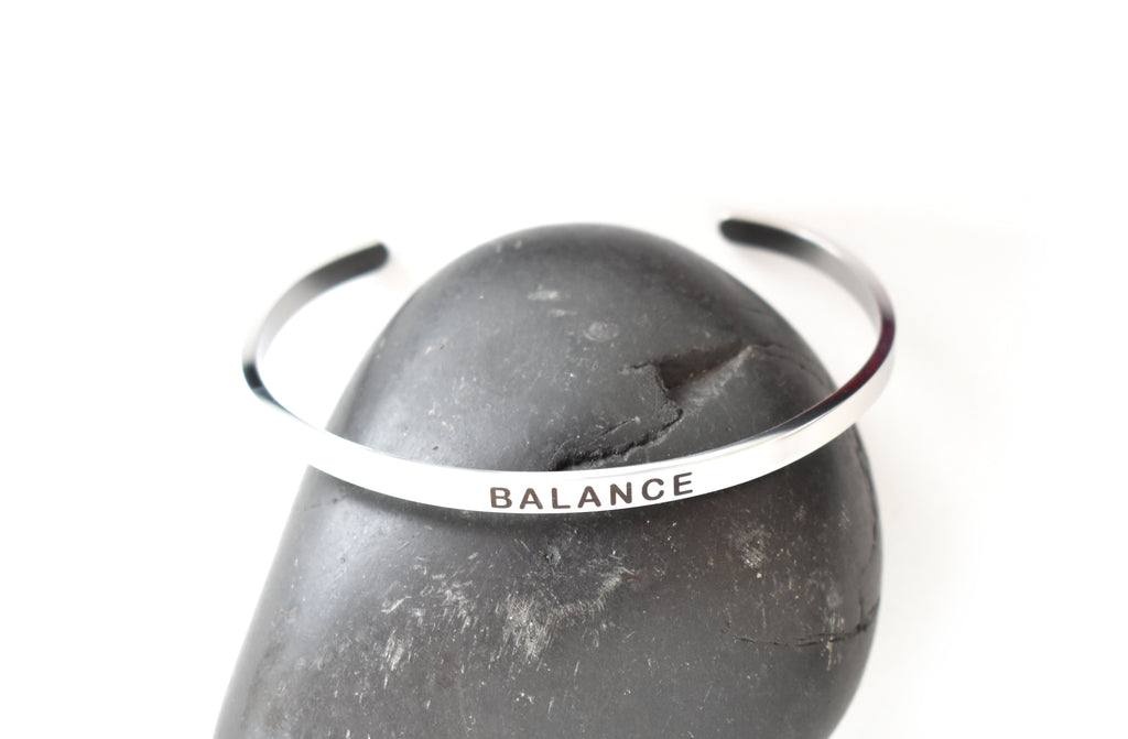 BALANCE - Stainless Steel Cuff Bracelet for Women and Men - Pranachic
