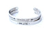 BREATHE - Stainless Steel Cuff Bracelet for Women and Men - Pranachic