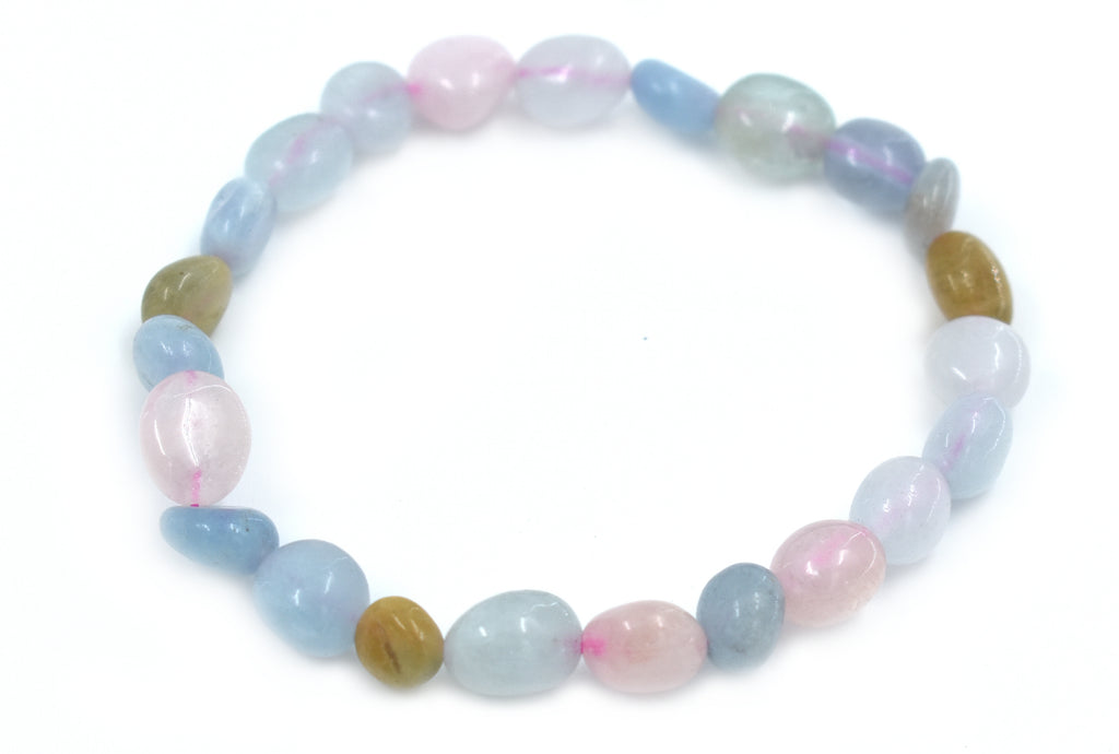 Heart Crystal - Morganite bracelet